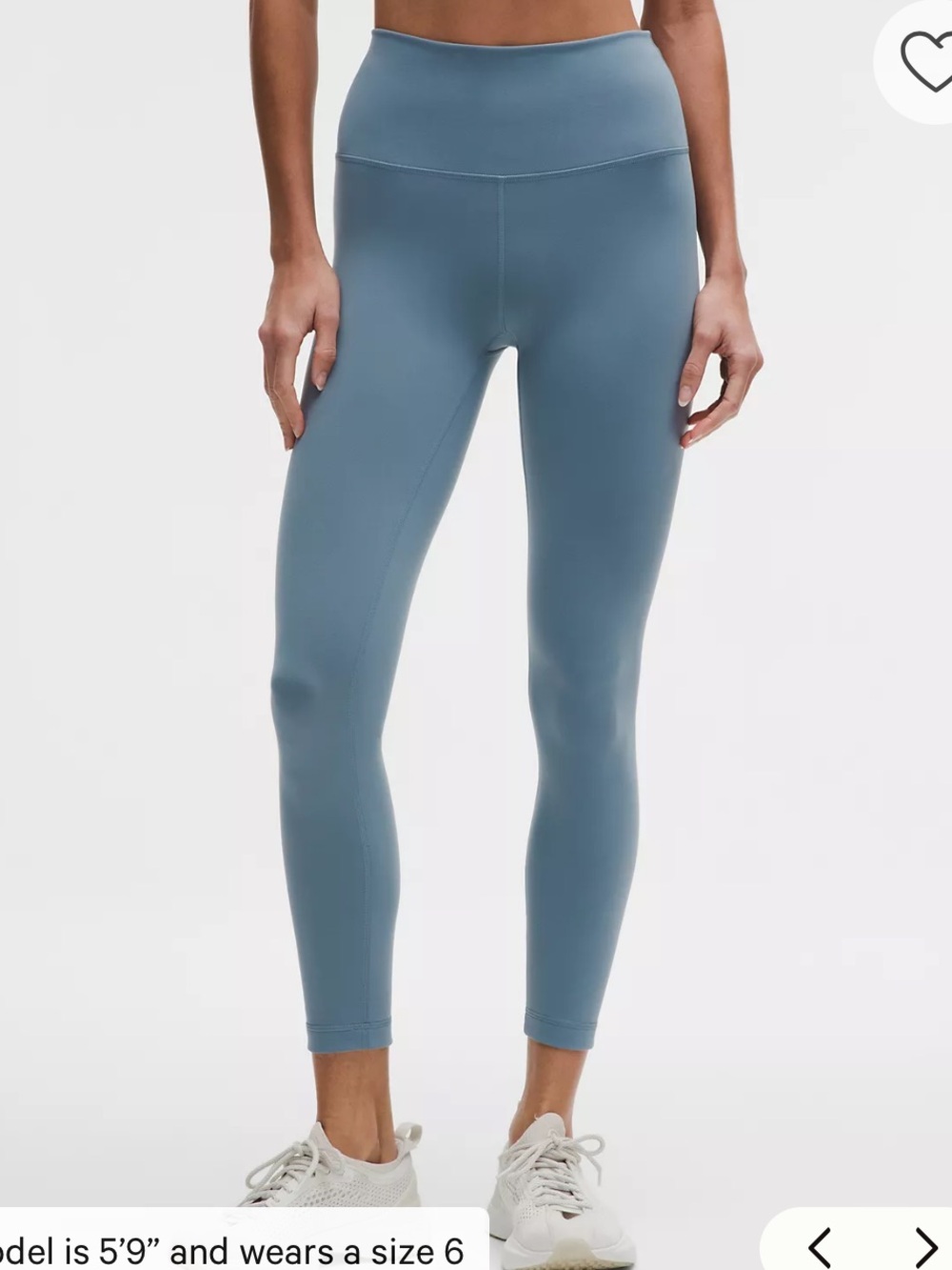 Lululemon Wunder Train High-Rise 28” Leggings in Steel Blue - Picture 8 of 12
